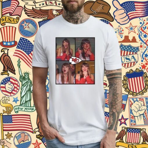 Taylor Swift Supports Travis Kelce at Chiefs Football Game Tee Shirt