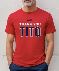 Official Terry Francona Thank You Tito Tee Shirt