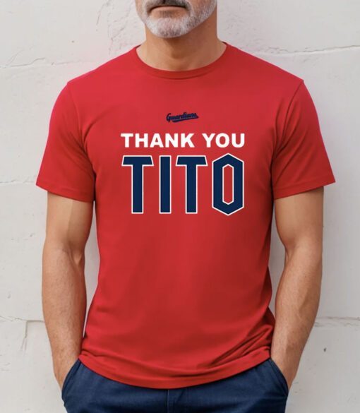 Official Terry Francona Thank You Tito Tee Shirt