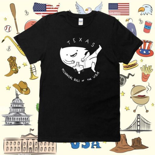 Texas Mechanical Bull Of The USA Tee Shirt