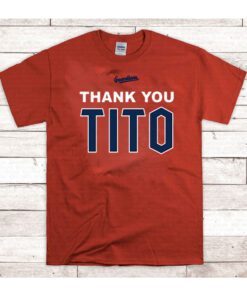 Thank You Tito Cleveland Guardians Tee Shirt