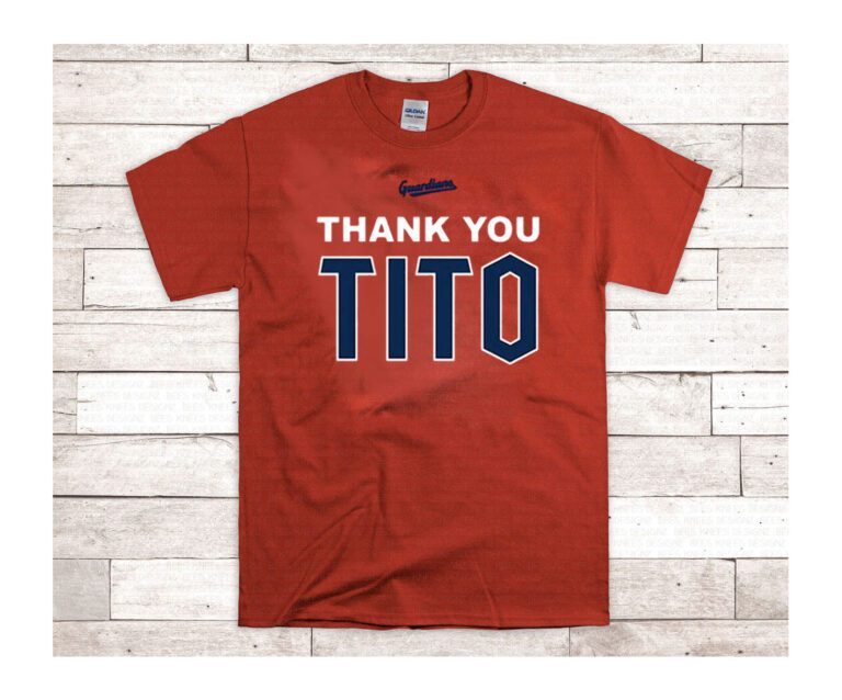 Thank You Tito Cleveland Guardians Tee Shirt