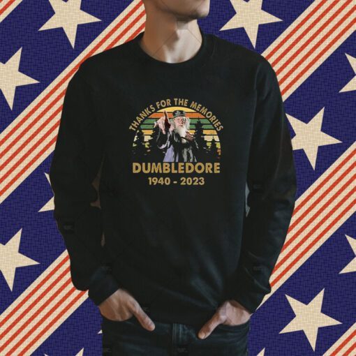 Thanks For The Memories Dumbledore 1940-2023 Tee Shirt