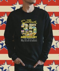 The Simpsons 35th Anniversary 1989 – 2024 Thank You For The Memories Tee Shirt