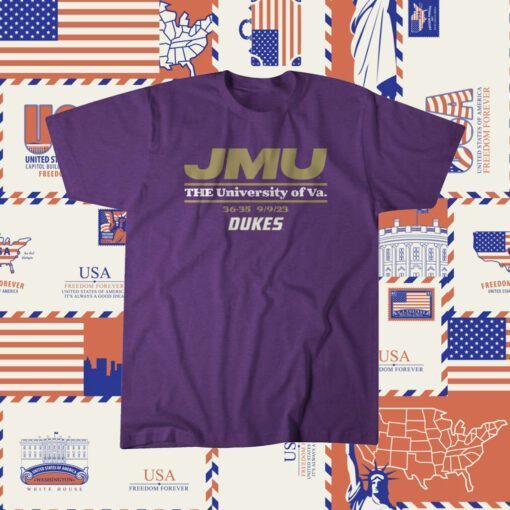 The University of Virginia JMU Football Tee Shirt