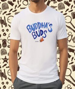 Tommy Smokes Wearing Buddha's Buds Tee Shirt