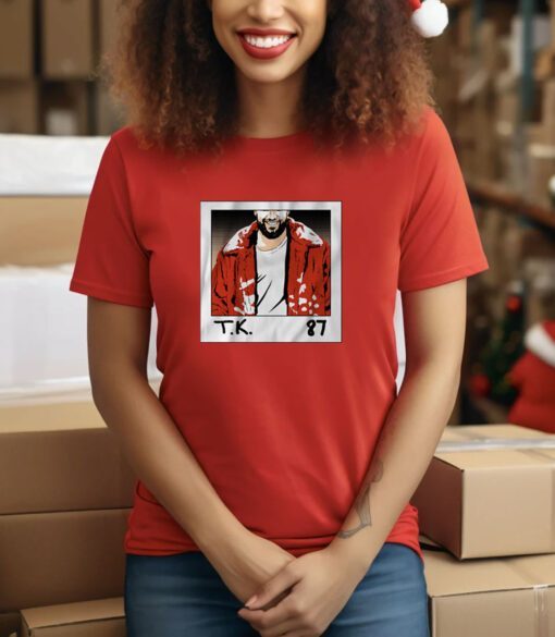 Travis Kelce 87 Album Cover Tee Shirt