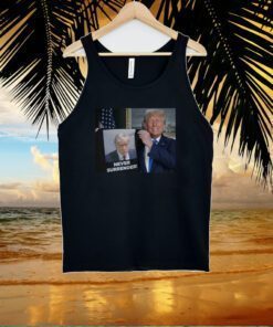 Trump Shows Off Trump Mugshot Never Surrender Cropped Bra Sleeveless Shirt