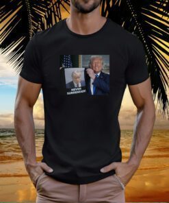 Donald Trump Shows Off Trump Mugshot Never Surrender Cropped Bra Sleeveless Shirt