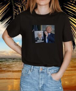 Donald Trump Shows Off Trump Mugshot Never Surrender Cropped Bra Sleeveless Shirt