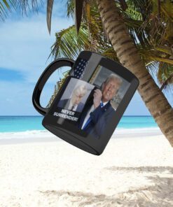 Donald Trump Shows Off Trump Mugshot Never Surrender Tote Bag