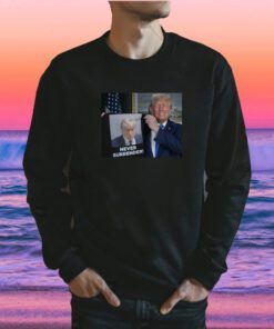Trump 2024 Shows Off Trump Mugshot Never Surrender Sweatshirts