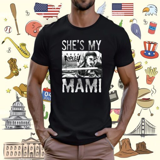 WWE WrestleMania Rhea Ripley She's My Mami Tee Shirt