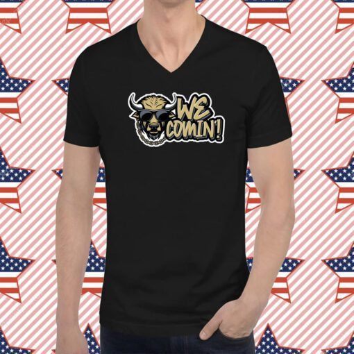 We Comin Cow Colorado College T-Shirt