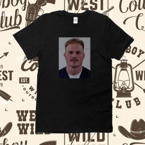 Zach Bryan Mugshot In Zach We Trust Shirts