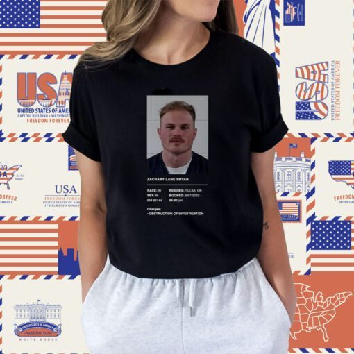 Zachary Lane Bryan Mugshot Tee Shirt