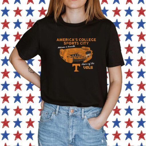 TENNESSEE: AMERICA'S COLLEGE SPORTS CITY TEE SHIRT