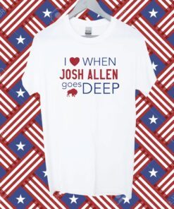 Carson Wentz I Heart Josh Allen Goes Deep Buffalo Bills TShirts