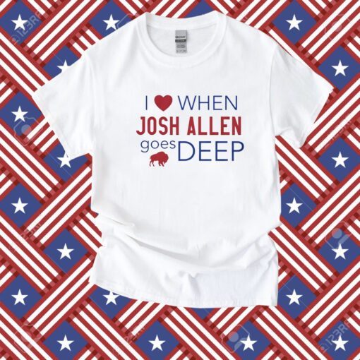 Carson Wentz I Heart Josh Allen Goes Deep Buffalo Bills TShirts