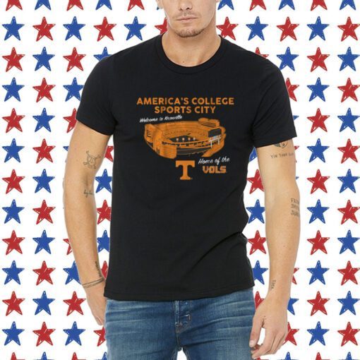 TENNESSEE: AMERICA'S COLLEGE SPORTS CITY TEE SHIRT