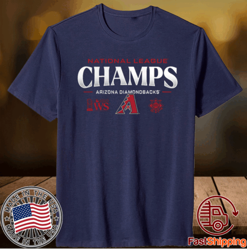 Arizona Diamondbacks Fanatics Branded 2023 National League Champions Locker Room Tee Shirt