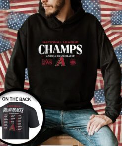 Arizona Diamondbacks Fanatics Branded 2023 National League Champions Roster Tee Shirt