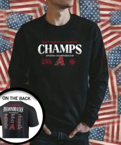 Arizona Diamondbacks Fanatics Branded 2023 National League Champions Roster Tee Shirt