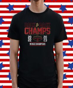 Official Back to Back Champs Las Vegas Womens T-Shirt