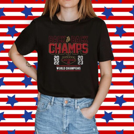 Official Back to Back Champs Las Vegas Womens T-Shirt