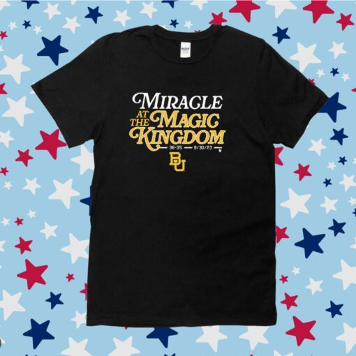 Baylor Football Miracle in the Magic Kingdom Tee Shirt