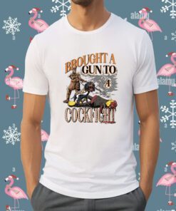 Official Brought A Gun To Cockfight Tee Shirt