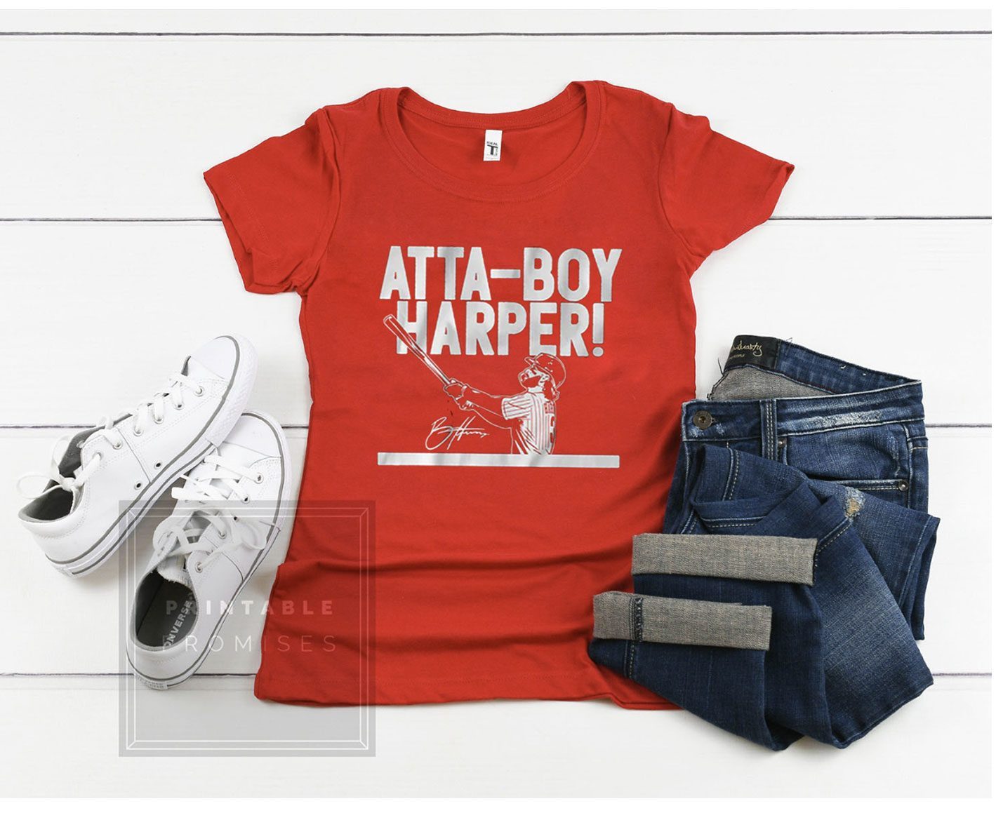 Bryce Harper Shirts, Atta Boy Harper Baseball Hoodie MLB Merch Gift -  Family Gift Ideas That Everyone Will Enjoy