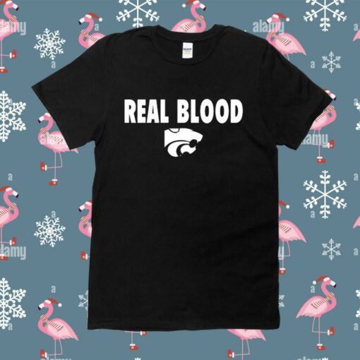 Coach Maligi K-State Basketball Real Blood Tee Shirt