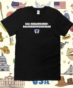 Coach O'shea Wearing Gaa-Ozhaawashko-Baashkidewisigewaad Tee Shirt