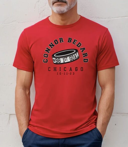 Connor Bedard 1st Goal Chicago Tee Shirt