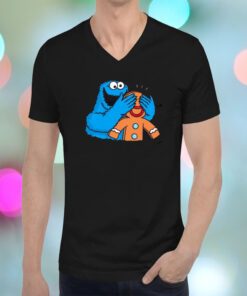 Cookie Monster Blindfold Gingerbread Sunny Tee Shirt