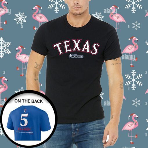 Corey Seager Texas Rangers 2023 American League Champions Tee Shirt