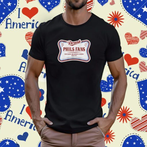 Official Drunk Phils Fans High Life T-Shirt