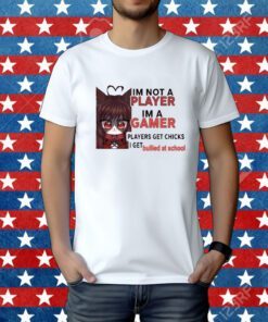 Freya Amari I'm Not A Player Im A Gamer Players Get Chicks I Get Bullied At School Tee Shirt