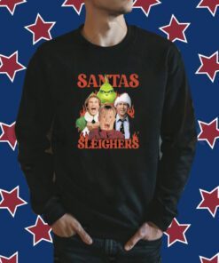 Grinch santa’s sleighers Christmas Tee Shirt