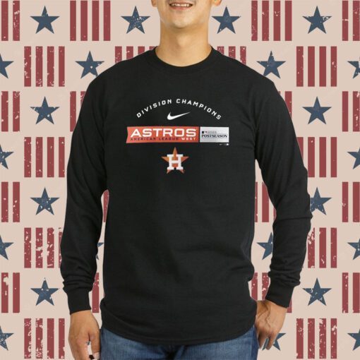 Houston Astros Nike 2023 Al West Division Champions Tee Shirt