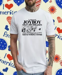 I Witnessed Joyboy Return After 800 Years When Monkey D Luffy Lost To Kaido 3 Times T-Shirt