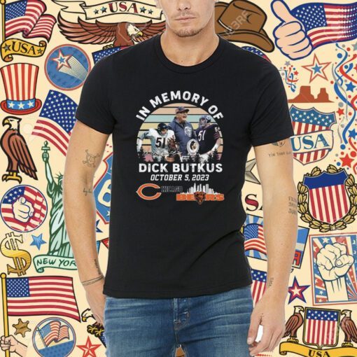 In memory of dick butkus chicago bears 2023 Tee Shirt