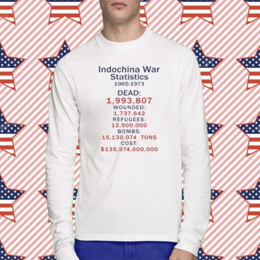 Indochina War Statistics 1965 1973 T-Shirt