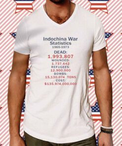 Indochina War Statistics 1965 1973 T-Shirt