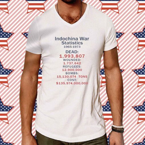 Indochina War Statistics 1965 1973 T-Shirt