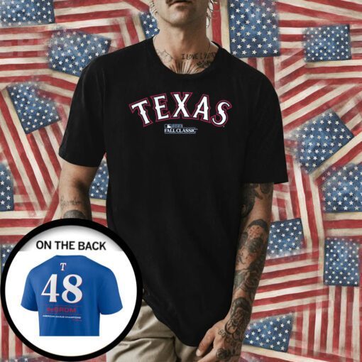 Jacob Degrom Texas Rangers 2023 American League Champions Tee Shirt