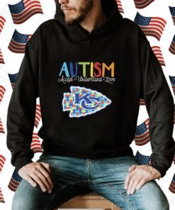 Kansas city Chiefs NFL autism awareness accept understand love Tee Shirt