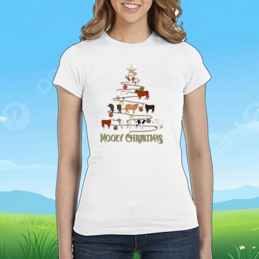 Mooey Christmas Cow Tee Shirt