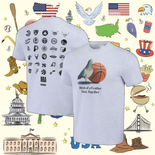 Nba X Staple All Teams Birds Of A Feather Flock Together Tee Shirt